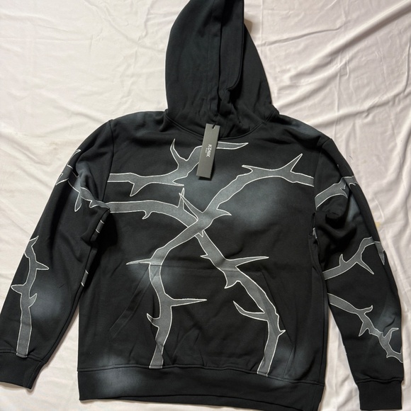 KDNK Sweatsuit Thorn Style Black/Charcoal Grey Men Size Small, Medium and Large - Picture 3 of 10